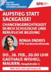 „Aufstieg statt Sackgasse!“ – SPD-Landesvorsitzende Ronja Endres in Mauern